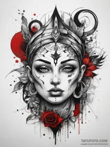Tattoo sketch spiritual spirit, concept art f... - эскиз тату (№1758203020_0, 18.09.2025 13:43) — Tatufoto.com