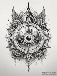 Tattoo sketch abstract космос, tattoo flash s... - эскиз тату (№1758203601_0, 18.09.2025 13:53) — Tatufoto.com