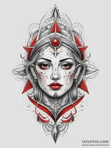 Tattoo sketch holy representation, artistic t... - эскиз тату (№1758204567_0, 18.09.2025 14:09) — Tatufoto.com