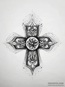 Tattoo sketch vet animal paw print and cross,... - эскиз тату (№1758205732_0, 18.09.2025 14:28) — Tatufoto.com