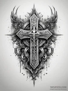 Tattoo sketch heavy metal band logo, artistic... - эскиз тату (№1758205926_0, 18.09.2025 14:32) — Tatufoto.com