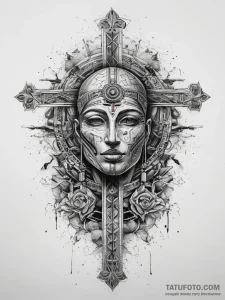 Tattoo sketch hieroglyphic symbol for "wealth... - эскиз тату (№1758206313_0, 18.09.2025 14:38) — Tatufoto.com
