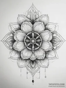 Tattoo sketch poppy flower, tattoo sketch des... - эскиз тату (№1758207482_0, 18.09.2025 14:58) — Tatufoto.com