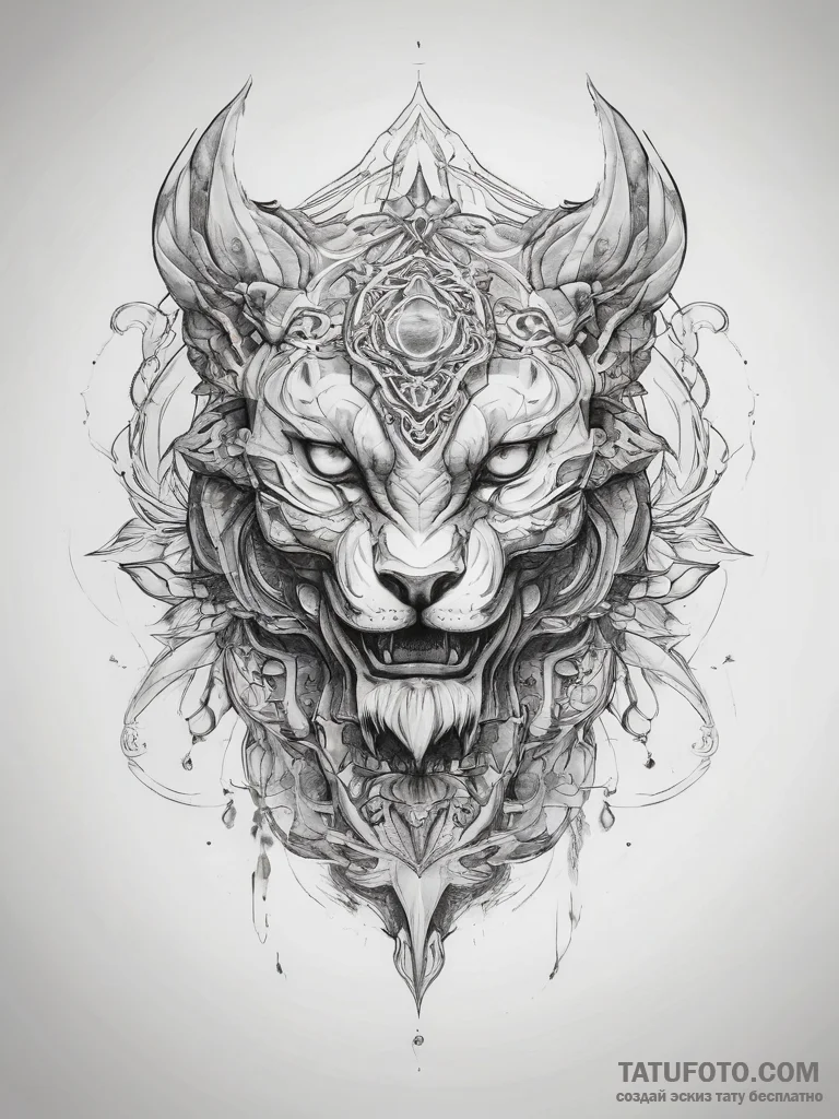 Tattoo sketch alpha - эскиз тату (№1758259237_0, 19.09.2025 05:20) — Tatufoto.com