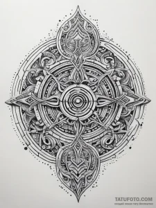 Tattoo sketch labyrinth, tattoo drawing outli... - эскиз тату (№1758271729_0, 19.09.2025 08:48) — Tatufoto.com