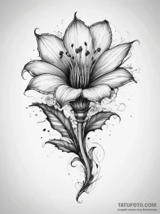 Tattoo sketch venus flytrap flower, tattoo dr... - эскиз тату (№1758271921_0, 19.09.2025 08:52) — Tatufoto.com