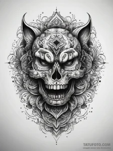 Tattoo sketch tang, concept art for tattoo, b... - эскиз тату (№1758272313_0, 19.09.2025 08:58) — Tatufoto.com