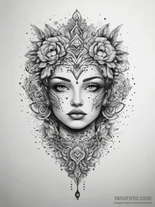 Tattoo sketch mind, tattoo drawing outline, b... - эскиз тату (№1758272512_0, 19.09.2025 09:01) — Tatufoto.com