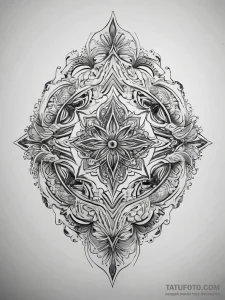 Tattoo sketch obsidian, concept art for tatto... - эскиз тату (№1758274451_0, 19.09.2025 09:34) — Tatufoto.com