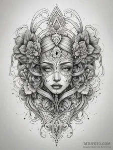 Tattoo sketch lock, tattoo line art, on a cle... - эскиз тату (№1758276085_0, 19.09.2025 10:01) — Tatufoto.com