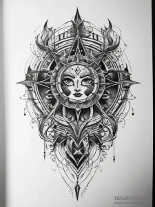 Tattoo sketch omega, tattoo line art, on a cl... - эскиз тату (№1758277093_0, 19.09.2025 10:18) — Tatufoto.com