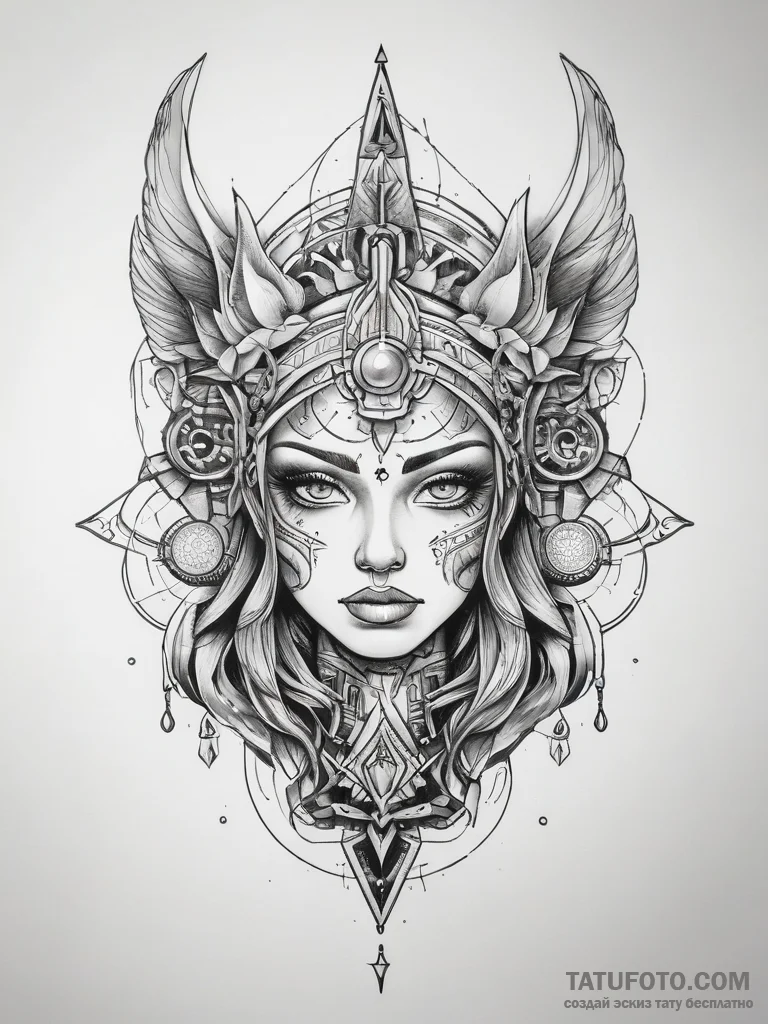 Tattoo sketch cosmic fable, tattoo drawing ou... - эскиз тату (№1758278472_0, 19.09.2025 10:41) — Tatufoto.com