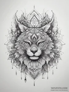 Tattoo sketch amber, tattoo line art, on a cl... - эскиз тату (№1758282079_0, 19.09.2025 11:41) — Tatufoto.com