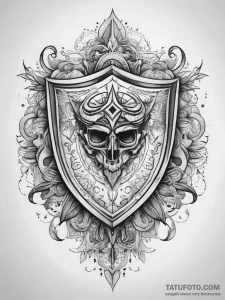 Tattoo sketch magical shield, tattoo drawing... - эскиз тату (№1758282665_0, 19.09.2025 11:51) — Tatufoto.com