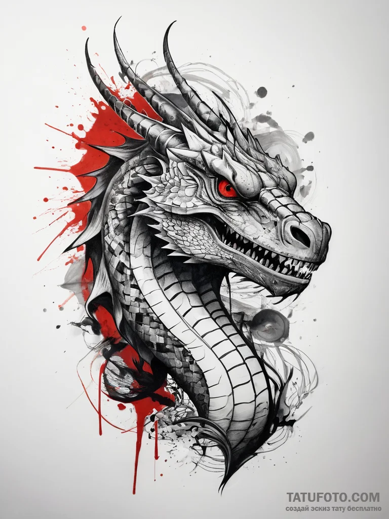 Tattoo sketch basilisk stare, tattoo sketch d... - эскиз тату (№1758285242_0, 19.09.2025 12:34) — Tatufoto.com
