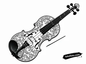 Tattoo sketch a classical musical instrument (e.g. - Джагер Мини - Автогенерация [233e39]
