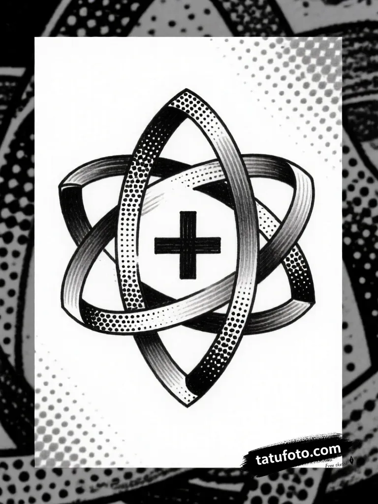Tattoo design a subtle tribute ribbon integrated i — Квин +Надписи — Автогенерация [78bdda]