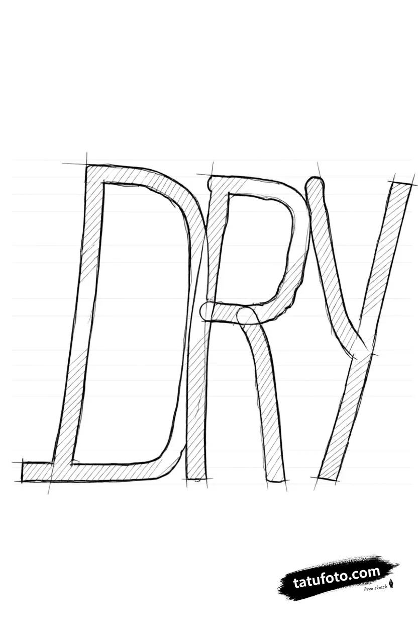 Эскиз татуировки DRY: минималистичная графика — 13.12.2025 19-42