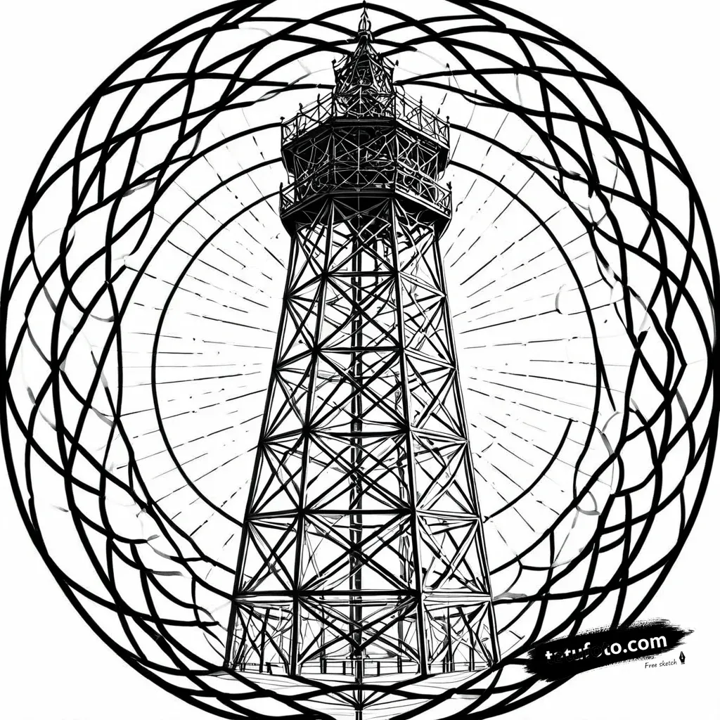 Тату-эскиз: Башня Шухова в геометрии — Мастер №2 — 18.12.2025 01-21