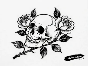 Tattoo design a subtle 'glitch' effect on a beauti - Квин +Надписи - Автогенерация [348ce3]
