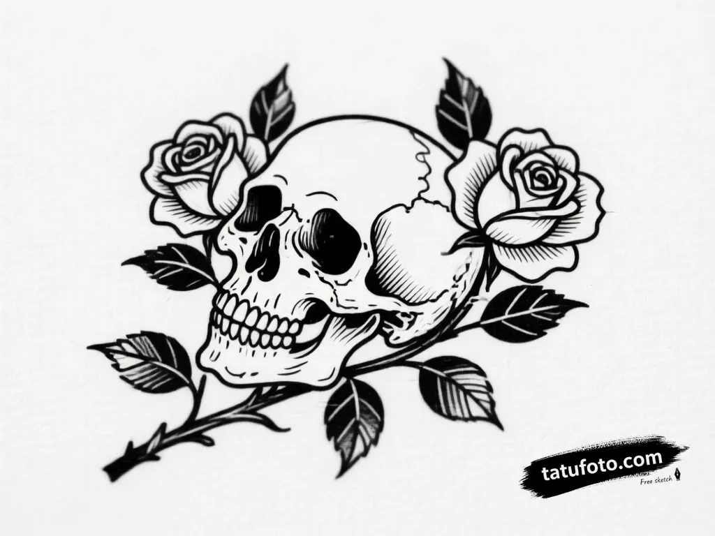 Tattoo design a subtle ‘glitch’ effect on a beauti — Квин +Надписи — Автогенерация [348ce3]