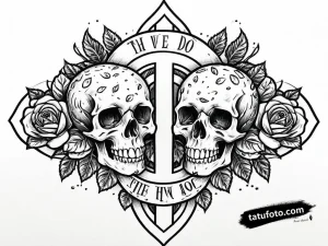 Tattoo design two halves of a avocado pit on one p - Джагер Мини - Автогенерация [651ddc]