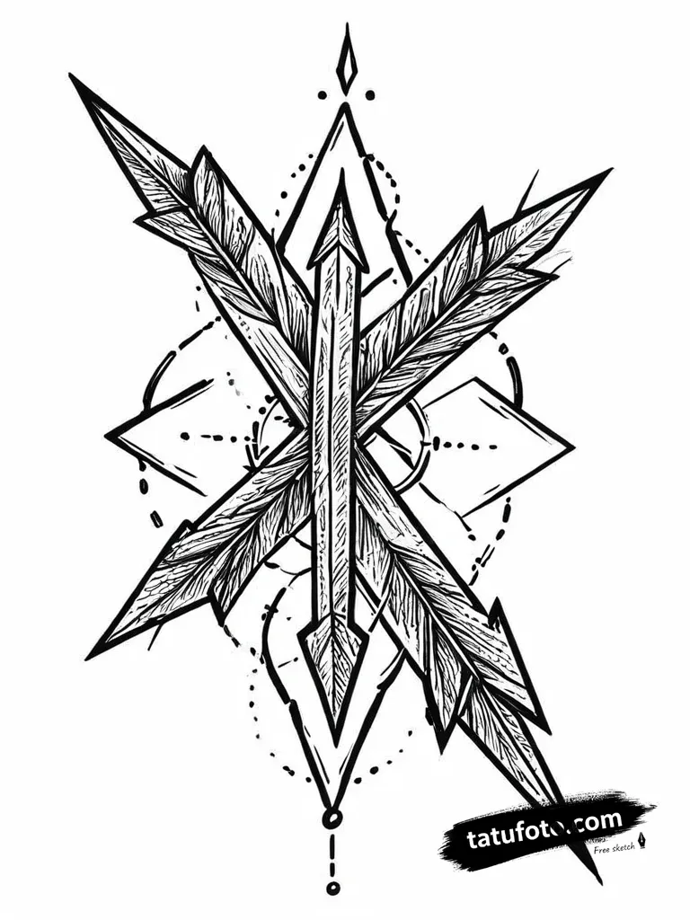 Tattoo sketch, tattoo design, isolated tattoo sket — Джагер Мини [b55eda]