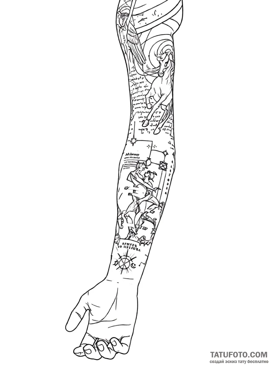 Photo-to-sketch: i_finelinetattoo_image_0070_sxdrk — Стандарт [180ee1]